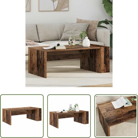 Wohnzimmermöbel - Couchtisch Altholz 95 x 50 x 34 cm Holzwerkstoff (1/5)
