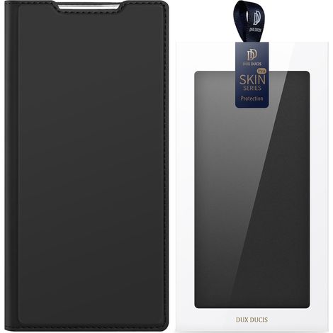 Custodia Dux Ducis Skin Pro per Realme GT Neo 5 / Realme GT3, con portafoglio, porta carte e supporto, colore nero. (1/5)