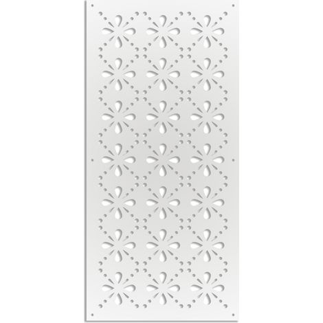 BLEE - Pannello in PVC traforato - Parasole - Colore: bianco - Misura: 50x150 cm (1/3)