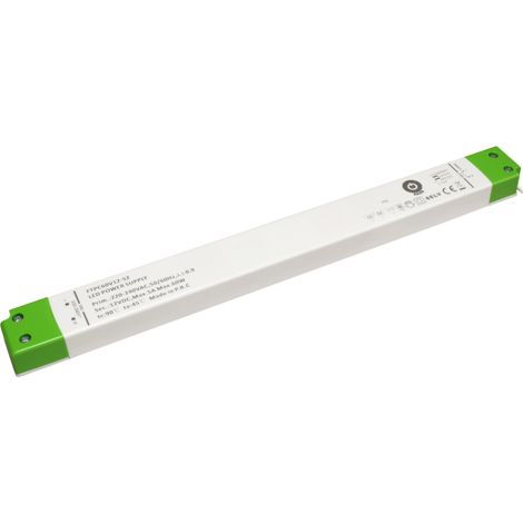 FTPC60V12-S2: Alimentatore LED 12V/5A CV, custodia sottile in plastica, serie SSLVF