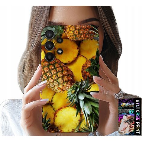 Custodia per Samsung Galaxy A32 5G - custodia con vetro e motivo ananas (1/5)