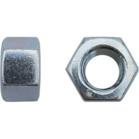 100 Ecrous Hexagonaux Haut M14 mm - 4033 - 9 - Zingué blanc - D-Work