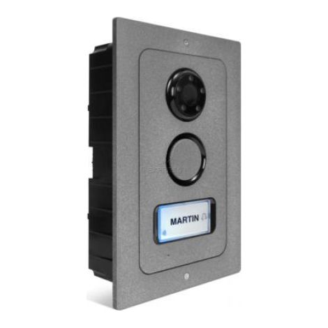 Urmet – Télécommande encastrée pour interphone et visiophone – Boîtier en zamak IP44 – Dimensions 220x140x5mm – Kit d'encastrement