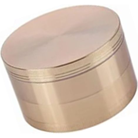 Broyeur à épices en alliage de zinc, broyeur à herbes et épices 63 mm, broyeur en métal à 4 couches pour épices à cigarettes, or rose (1/5)
