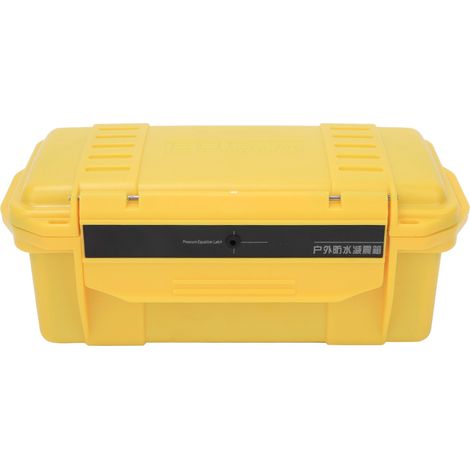 Boîte de rangement ABS jaune résistante aux chocs et étanche pour outils extérieurs avec coussin amortisseur (1/5)
