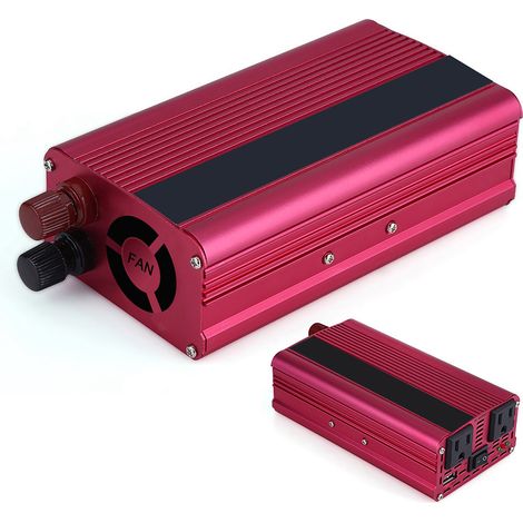 Convertisseur de courant continu 1500 W vers alternatif 110 V pour voiture avec chargeur USB (1/5)