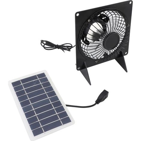 Ventilateur Solaire Extractor Professionnel 10W Économiseur d'Énergie pour Maison, Abri, Salle de Bain (1/5)