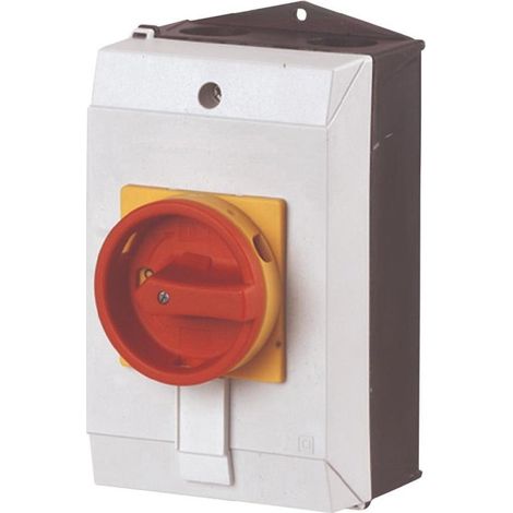 Eaton Moeller T0-3-8342/I1/SVB Interruptor principal, 6 polos, 20 a, 90°, bloqueable en posición 0, montaje en superficie