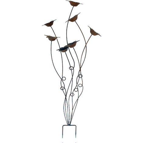 Tuteur décoratif avec fleurs 49x11x120cm (1/3)