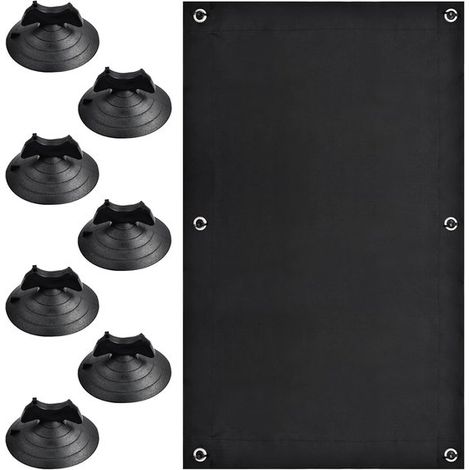 Tenda oscurante portatile con 7 ventose, 48 x 93 cm, per lucernari e camere da letto (Nero) (1/5)