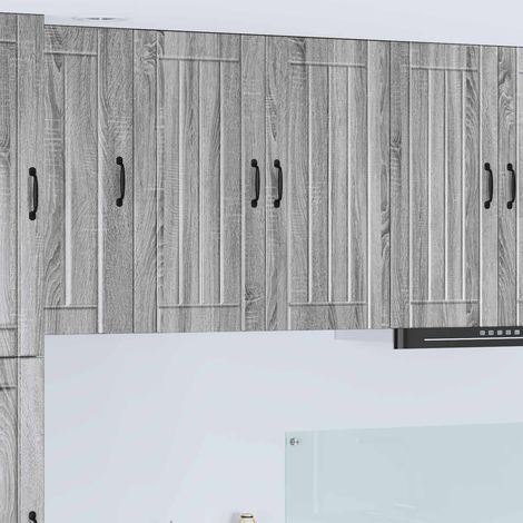 vidaXL Meuble mural LUCCA Sonoma gris 80 x 31 x 80 cm (1/5)