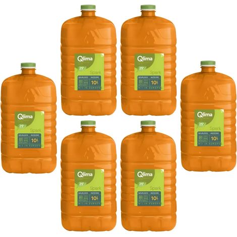 10L 6 Taniche Combustibile Liquido Puro Ecologico Inodore per Stufe