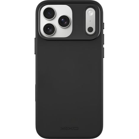 Funda para teléfono Yaxo, funda delgada de cuero Gear MagSafe para iPhone 17 Pro Max, color negro empolvado. (1/5)