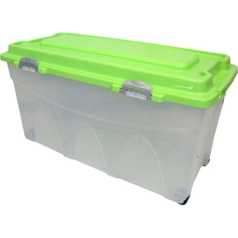 contenitore in plastica con coperchio bama "iperbox" 85 lt 80x40x45 cm (1/2)
