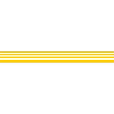 Lot 2 bandes 100mm x 1m - Lignes Progressives Jaune - 4641096
