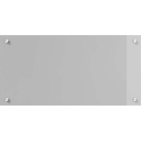 Crédence de cuisine Gris clair 80 x 40 cm verre trempé