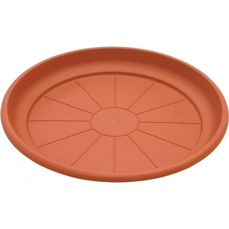 Sottovaso Tondo in Plastica - modello Erica  - Ø18x2,7 cm