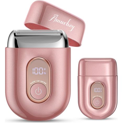 Intimate Electric Shaver Female 3D Face Epilator 3 Blades IPX7 Pink Female Intimate Hair Trimmer Wet Dry Electric Shaver for Bikini Underarm Legs (1/5)