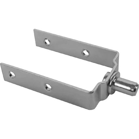Forcella realizzata in ferro ideata per rulli in legno con dimensioni 12 x 6 cm -10 pezzi (1/2)