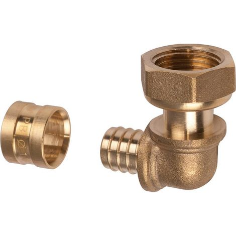 Codo PER de deslizamiento - tuerca giratoria 15x21 - Ø20