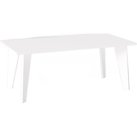 Table ARIS 138 x 80 cm pour cuisine, salon, salle à manger Blanc (1/4)