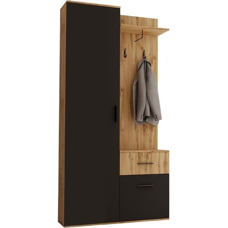 Conjunto para recibidor Stanton 141 , 195x97x28cm, Aglomerado laminado, Colocada