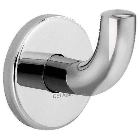 Patère Delabie modèle court inox 304 poli brillant 62x65x73mm virgule (1/5)