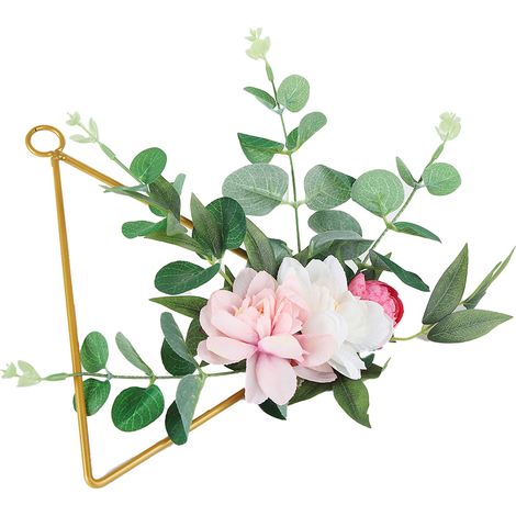Couronne de fleurs artificielles pour demoiselle d'honneur, guirlande à main, décoration murale, intérieure ou de plafond (SPH-5636) (1/5)