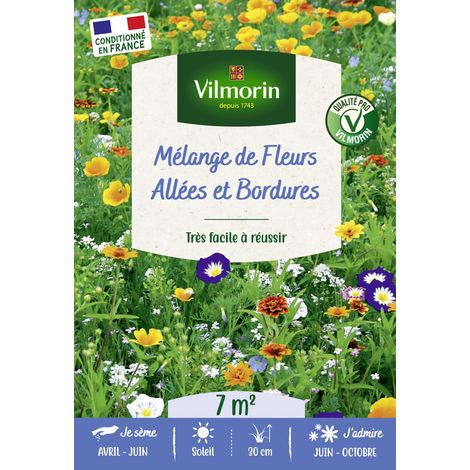 Vilmorin Allées et Bordures - 7 m² - Mélange de fleurs (1/2)