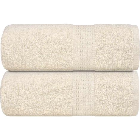 Gants de toilette FROGN 2 pièces Crème 30x30 cm 360 g/m²