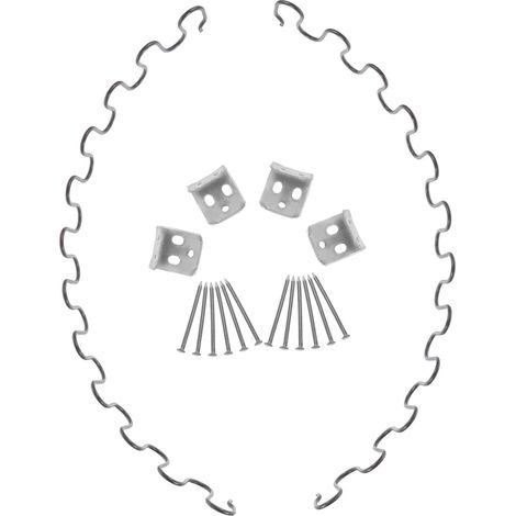18 Pcs Ressorts de Siège pour Canapé et Fauteuil Inclinable, 50cm, Métal Serpentin, Confort Silencieux, Adapté la Réparation Domestique (1/5)