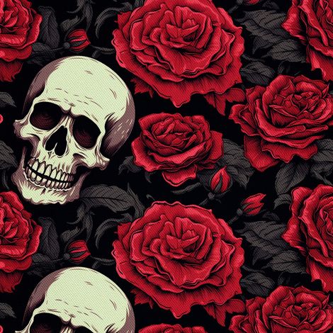 Tela decorativa para exteriores Oxford - Motivo de calavera I DX4817 (1/5)