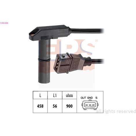 Capteur d'angle, vilebrequin EPS 1.953.058 BMW 12 14 1 710 668 ERR2079