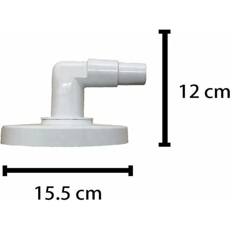 Plaque d'aspiration pour Skimmer Plaque avec coude Accessoires de Nettoyage de Piscine pour Hayward Skimmer (1/4)