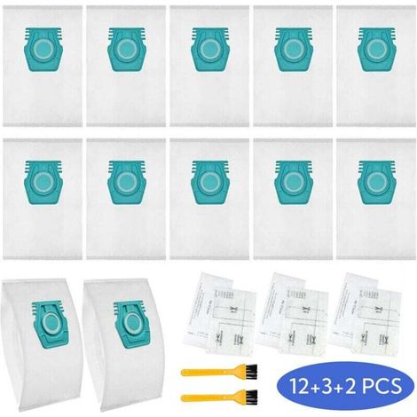 12 Ersatzstaubbeutel für Miele TU Guard L1/Guard S1/CO Guard M1 Staubsauger – Staubsaugerzubehör: Staubbeutel, 3 Sets Baumwollfilter, kleine Bürste