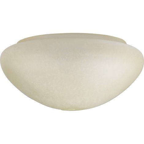 Westinghouse 8704740 Paralume Amber Scavo Mushroom Shade, Vetro, Bianco