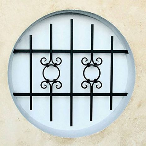 Grille de Defense Toscane diametre 60 cm pour Fenetre ronde (côte tableau)