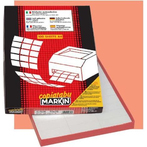 Markin 210C509 etichetta autoadesiva Bianco 200 pz (1/2)