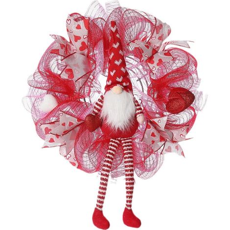Guirlande De Porte En Forme De Poupée - Décoration De Saint-Valentin - Pour Porte Mur Ou Photo - 1 Pièce (1/5)