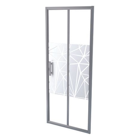 ONDEE ZEN - Porte de douche EKLA - Pliante - Finition Sérigraphié - 80x185cm