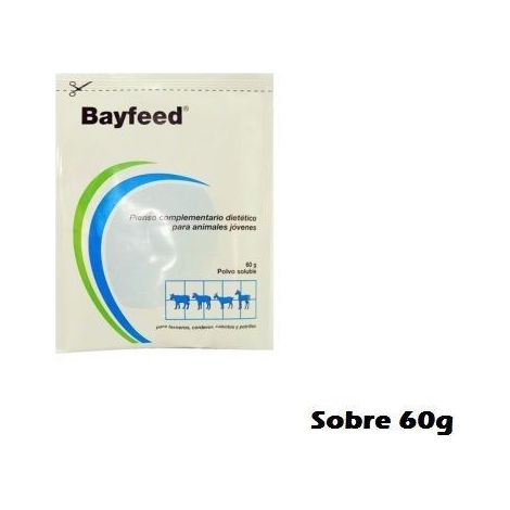 Antidiarreico BAYFEED 60g para terneros, corderos, cabritos y