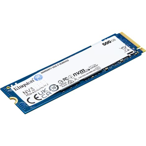 Kingston Technology 500G NV3 M.2 2280 NVMe SSD (1/4)