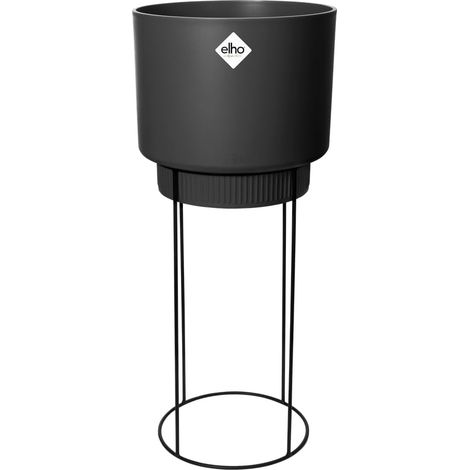 Elho B.for Studio Round 30 Living Black Vaso Rotondo (1/4)