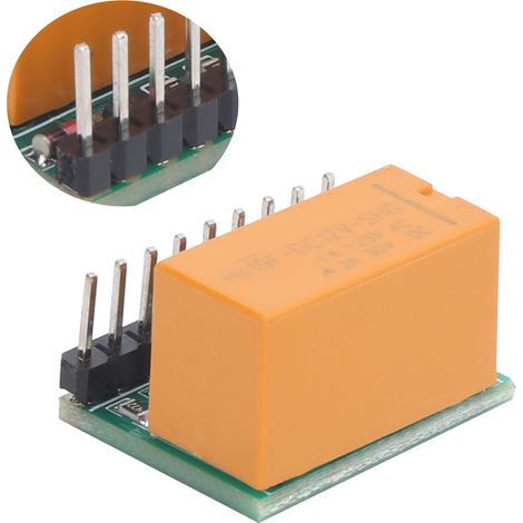 Module relais bipolaire bidirectionnel DPDT ultra-compact à réglage automatique DR21A01DC12V (1/5)