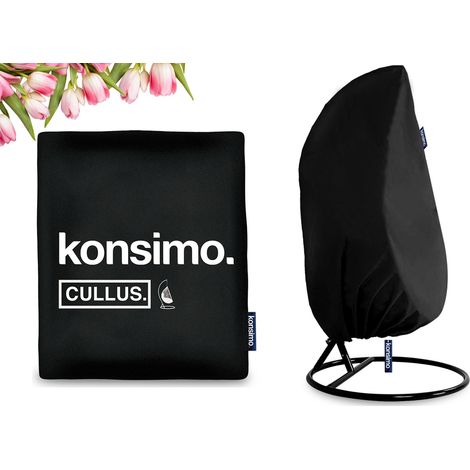 KONSIMO CULLUS Hängestuhlbezug, Schwarz (1/4)