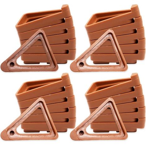 24 soportes invisibles para macetas - Soporte triangular para macetas de uso interior y exterior (1/5)