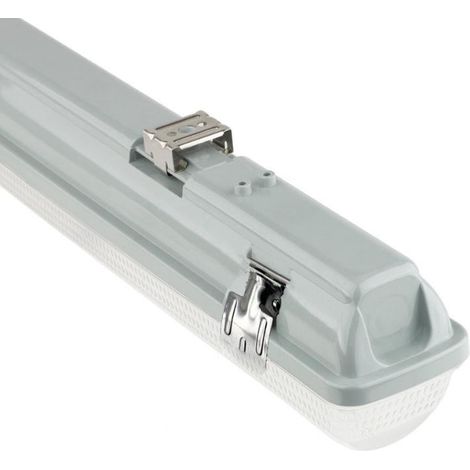 Silamp – Réglette LED étanche double pour tubes LED T8 60cm IP65 – Protection IP65 contre humidité et poussière – Économie d'énergie