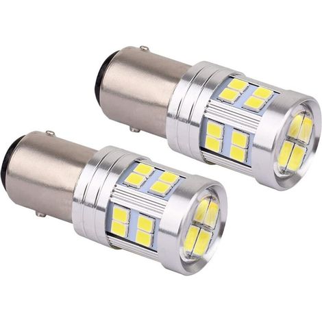 1157 LED 12V 24V P21W/5W Bay15d Weiß 6000K, für Auto-Rückleuchten, Tagfahrlicht und Bremslichter. 2er-Pack. (1/5)