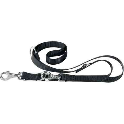GUINZAGLIO ADDESTRAMENTO PER CANE 'CLUB GA' cm 200 x mm 20 - nero- 2 pezzi - FERPLAST