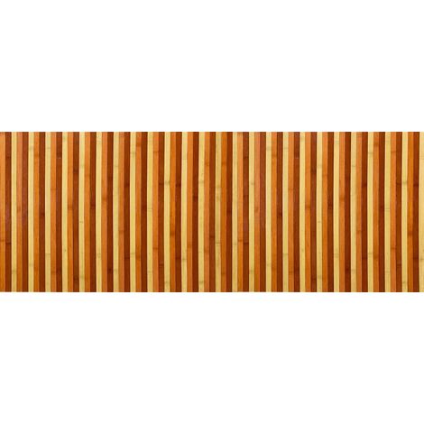 Passatoia per Cucina o Tappeto da Ingresso in Vero Bamboo Naturale 7 Misure 7 Colori 50x400 cm - Arancio (1/5)